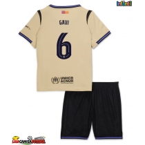 Camisa de Futebol Barcelona Paez Gavi #6 Equipamento Secundário Infantil 2025-26 Manga Curta (+ Calças curtas)